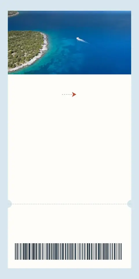 Digital wedding and christening invitation, Boarding design