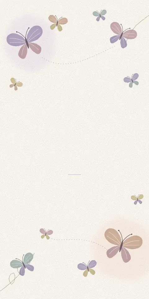 Digital christening invitation for a girl, Butterflies design