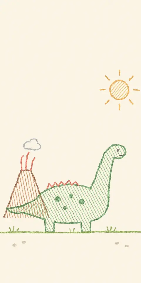 Digital christening invitation for a boy, Dinosaur design