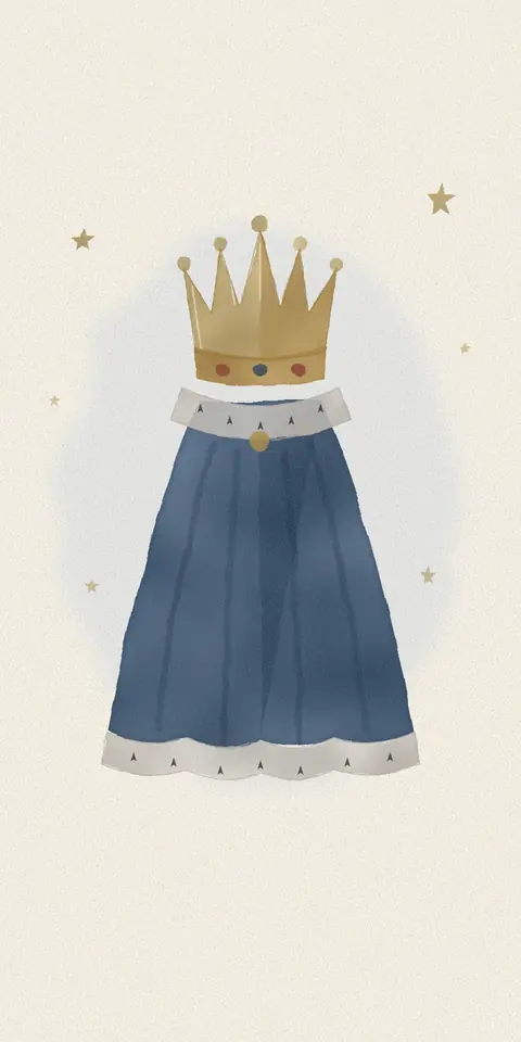 Digital christening invitation for a boy, Little prince design