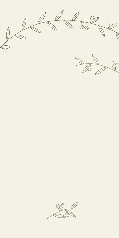 Digital wedding invitation, Olive design