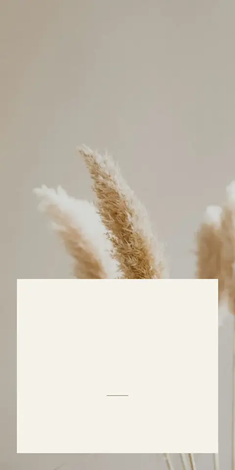 Digital wedding invitation, Pampas design