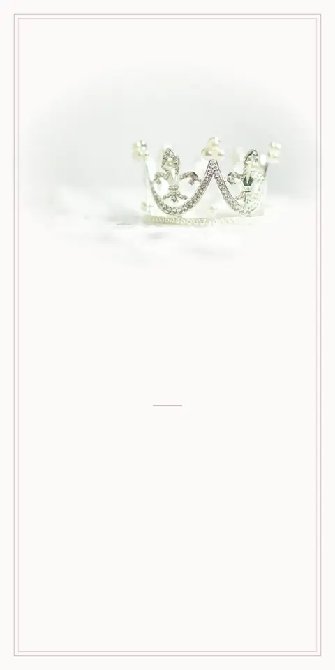 Digital christening invitation for a girl, Princess design
