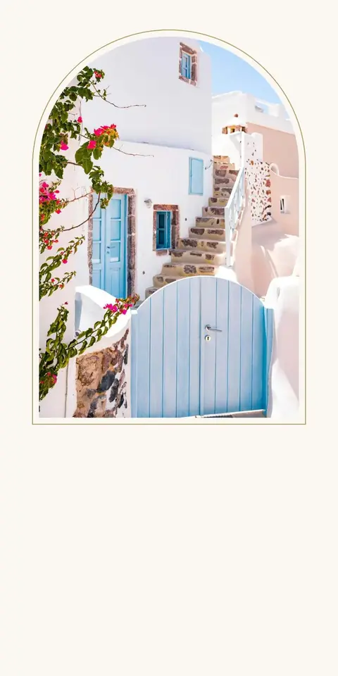 Digital wedding invitation, Island gate design