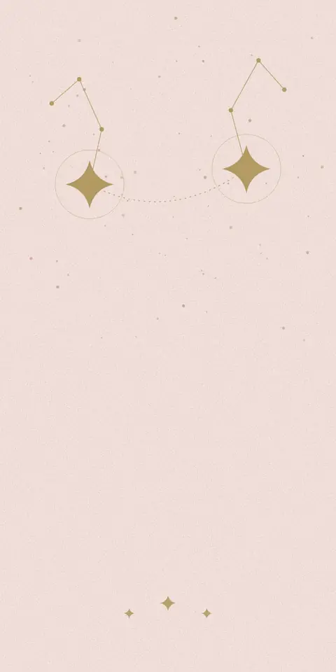 Digital christening invitation for twin girls, Two little stars in pink design